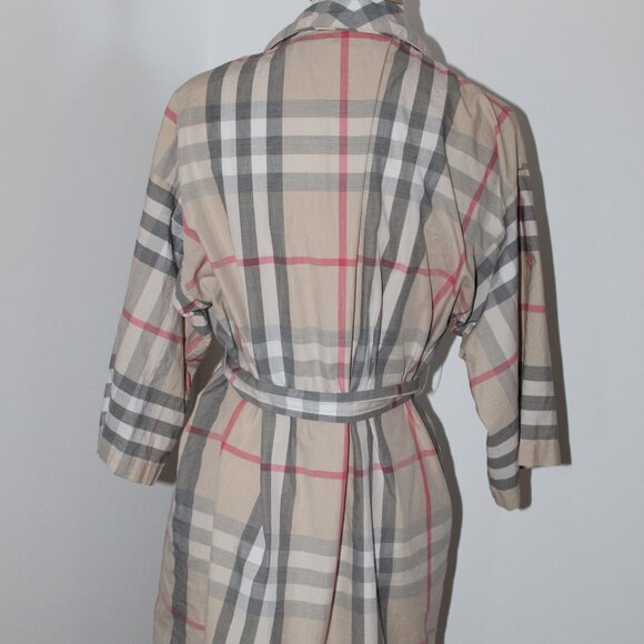 Burberry Body Nova Check Cotton Robe Belted S - Picture 2 of 7